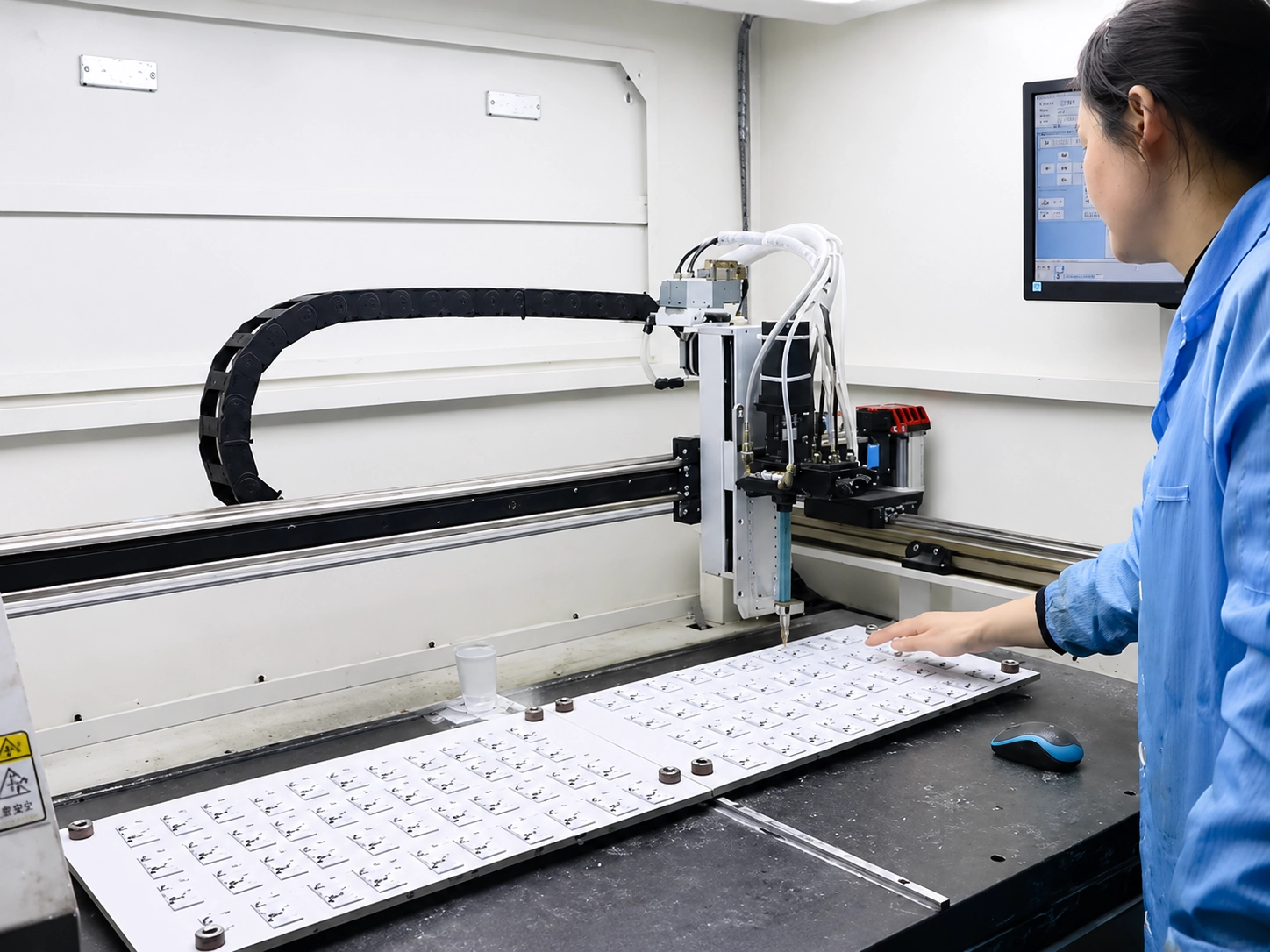 High-Precision RFID Smart Card Manufacturing Process - Copper Antenna Winding and Microchip Bonding in Electronics Factory